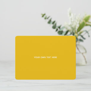 Erstellen Sie Ihr eigenes gelbes individuelles Des Save The Date