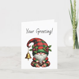 Erstellen Sie Ihr eigenes gemütliches Weihnachtsfe Feiertagskarte