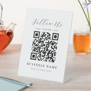 Erstellen Sie Ihr eigenes Geschäft- QR-Code- Podes Sockelschild
