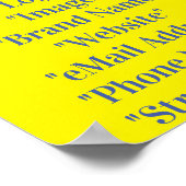 Erstellen Sie Ihr eigenes Geschäftspaket Poster (Ecke)