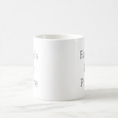 Klassische, weiße Tasse, 325 ml (Mittel)