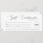 Erstellen Sie Ihr eigenes Geschenkzertifikat mit e (Vorne/Hinten)