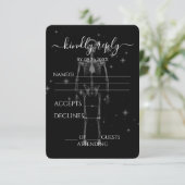 Erstellen Sie Ihr eigenes - glänzendes X-Ray Skele RSVP Karte (Stehend Vorderseite)