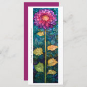 Erstellen Sie Ihr eigenes Glass Pink Zinnia Leseze (Vorne/Hinten)