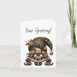 Erstellen Sie Ihr eigenes glückliches zauberhaftes Feiertagskarte