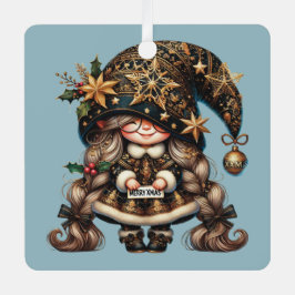 Erstellen Sie Ihr eigenes glückliches zauberhaftes Ornament Aus Metall