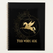 Erstellen Sie Ihr eigenes Gold Arcane Chariot Taro Planer (Vorderseite)