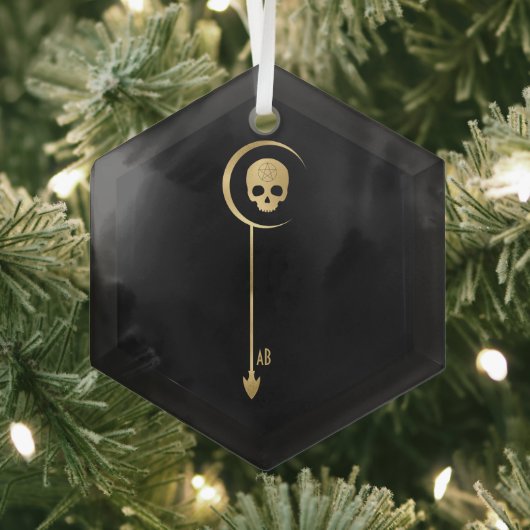 Erstellen Sie Ihr eigenes Gold Arcane Death Tarot Ornament Aus Glas (Insitu)