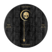 Erstellen Sie Ihr eigenes Gold Arcane Death Tarot Schneidebrett (Vorderseite)