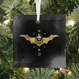 Erstellen Sie Ihr eigenes Gold Arcane Devil Tarot Ornament Aus Glas