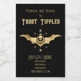 Erstellen Sie Ihr eigenes Gold Arcane Devil Tarot Weinetikett