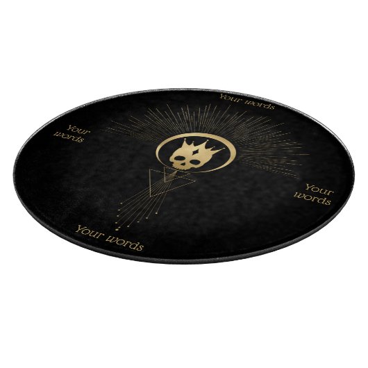 Erstellen Sie Ihr eigenes Gold Arcane Emporer Taro Schneidebrett (Ecke)