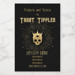 Erstellen Sie Ihr eigenes Gold Arcane Empress Taro Weinetikett