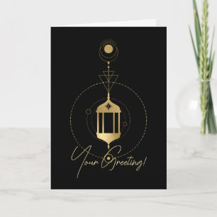 Erstellen Sie Ihr eigenes Gold Arcane Hermit Tarot Feiertagskarte