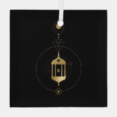 Erstellen Sie Ihr eigenes Gold Arcane Hermit Tarot Ornament Aus Glas (Rückseite)