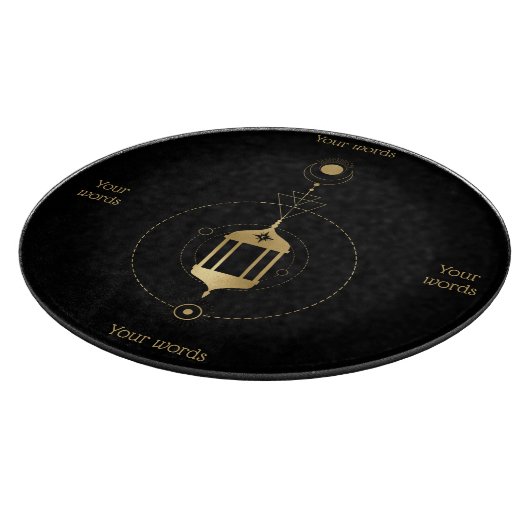 Erstellen Sie Ihr eigenes Gold Arcane Hermit Tarot Schneidebrett (Ecke)