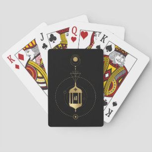 Erstellen Sie Ihr eigenes Gold Arcane Hermit Tarot Spielkarten