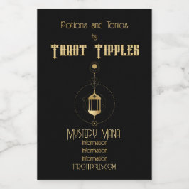 Erstellen Sie Ihr eigenes Gold Arcane Hermit Tarot Weinetikett
