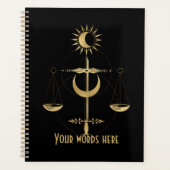 Erstellen Sie Ihr eigenes Gold Arcane Justice Taro Planer (Vorderseite)