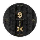 Erstellen Sie Ihr eigenes Gold Arcane Magician Tar Schneidebrett (Vorderseite)