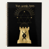 Erstellen Sie Ihr eigenes Gold Arcane Moon Tower T Planer (Vorderseite)