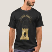 Erstellen Sie Ihr eigenes Gold Arcane Moon Tower T T-Shirt (Vorderseite)