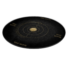 Erstellen Sie Ihr eigenes Gold Arcane Pentagramm T Schneidebrett