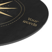 Erstellen Sie Ihr eigenes Gold Arcane Star Tarot Schneidebrett (Ecke)