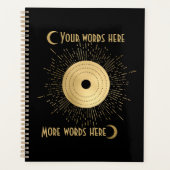 Erstellen Sie Ihr eigenes Gold Arcane Sun Tarot Planer (Vorderseite)