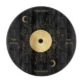 Erstellen Sie Ihr eigenes Gold Arcane Sun Tarot Schneidebrett (Vorderseite)
