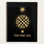 Erstellen Sie Ihr eigenes Gold Arcane World Tarot Planer (Vorderseite)