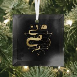 Erstellen Sie Ihr eigenes Gold Arcaner Lovers Taro Ornament Aus Glas