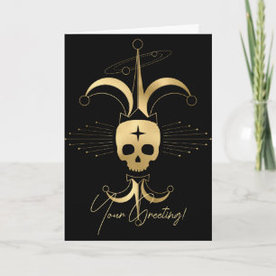 Erstellen Sie Ihr eigenes Gold Arcanfool Tarot Feiertagskarte