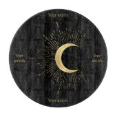 Erstellen Sie Ihr eigenes Gold Arcanon Moon Tarot Schneidebrett (Vorderseite)