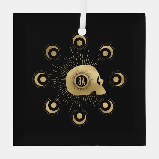 Erstellen Sie Ihr eigenes Gold Arcanstärke Tarot Ornament Aus Glas (Rückseite)