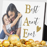 Erstellen Sie Ihr eigenes Gold BAB Bestes Foto für Fotoplatte<br><div class="desc">Erstellen Sie Ihre eigene Foto-Plakette für die beste Tante aller Zeiten! Es ist ein großartiges Geschenk für Geburtstag,  Muttertag und Feiertage.</div>