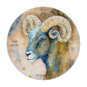 Erstellen Sie Ihr eigenes Gold & Blue Aries Altboa Schneidebrett (Vorderseite)