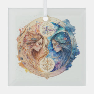 Erstellen Sie Ihr eigenes Gold & Blue Mystical Zod Ornament Aus Glas