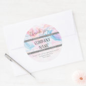 Erstellen Sie Ihr eigenes Gold-Round-Business-Labe Runder Aufkleber (Umschlag)