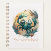 Erstellen Sie Ihr eigenes Gold und Ihr Aquamarines Planer (Vorderseite)