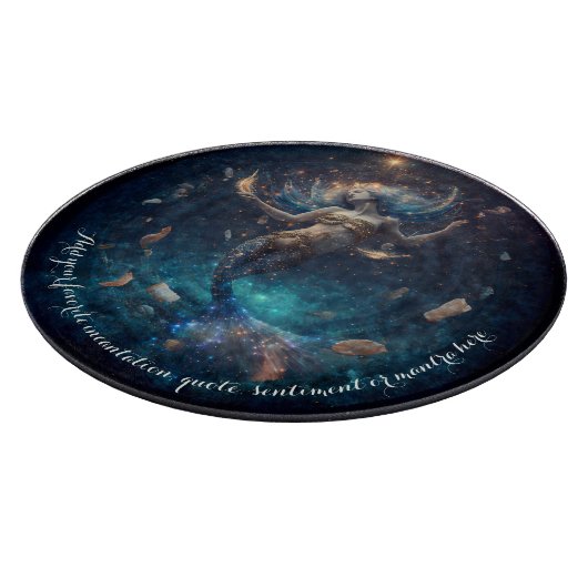 Erstellen Sie Ihr eigenes Golden Mermaid Paradies Schneidebrett (Ecke)