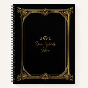 Erstellen Sie Ihr eigenes goldenes Art Nouveau Sch Notizblock