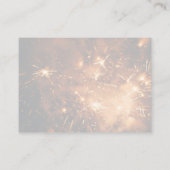 Erstellen Sie Ihr eigenes goldenes Feuerwerk Hinweiskarte (Rückseite)