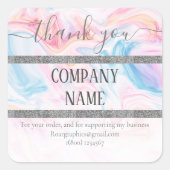 Erstellen Sie Ihr eigenes goldquadratisches Rose-F Quadratischer Aufkleber (Vorderseite)