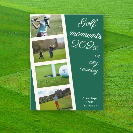 Erstellen Sie Ihr eigenes Golf Foto Postcard Postkarte