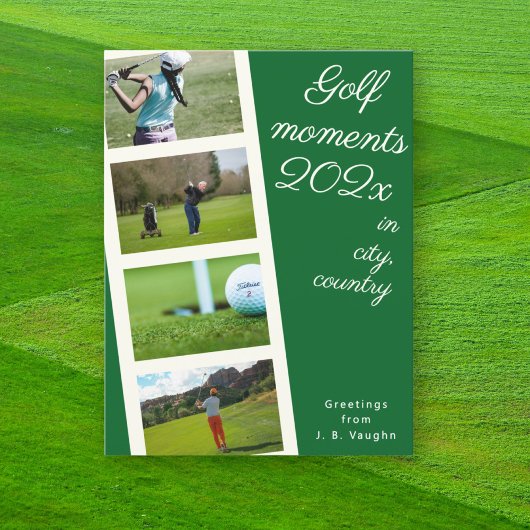 Erstellen Sie Ihr eigenes Golf Foto Postcard Postkarte