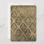 Erstellen Sie Ihr eigenes gotisches, rustikales Da Einladung (Rückseite)