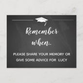 Erstellen Sie Ihr eigenes GRADUATE-Party-Zeichen. Postkarte (Vorderseite)