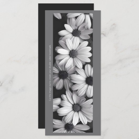 Erstellen Sie Ihr eigenes Grau & White Daisis Lese (Vorne/Hinten)
