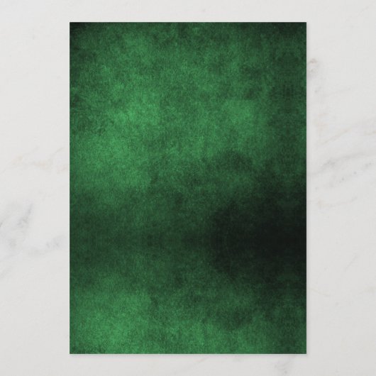 Erstellen Sie Ihr eigenes - Green Distressed Textu Menükarte (Rückseite)